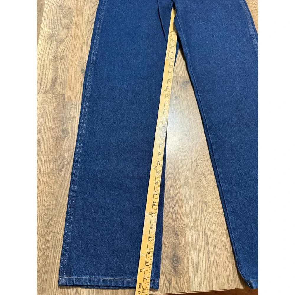 Rustler Regular Fit Jeans Mens 35x34 Blue Adult Straight Leg Denim Excellent